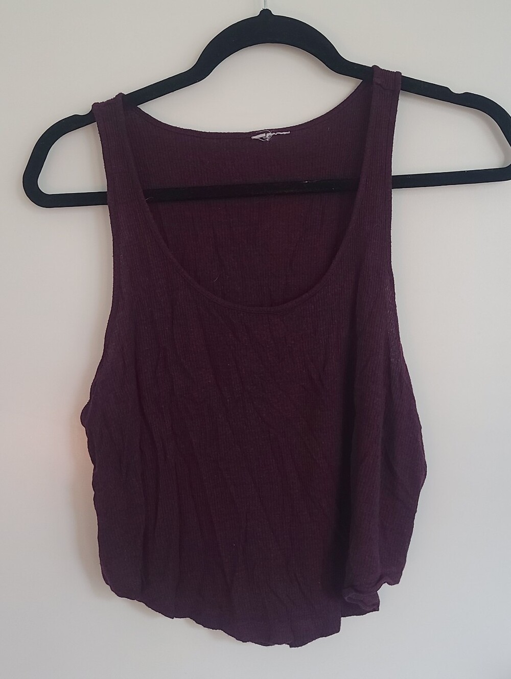 H&M Ribbed Maroon Tank
